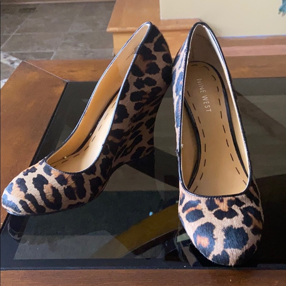 Leopard Wedges